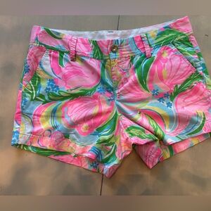 Callahan Shorts with Pink and Blue Accents